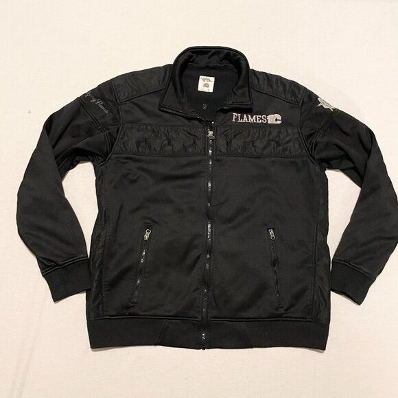 Viral NHL Calgary Flames Boys XL Fleece Lined Jacket Hockey - Picture 16 of 16